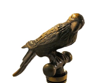 Highly detailed metal casting Lamp Finial-ORNAMENTAL LOOP-Aged Brass Finish
