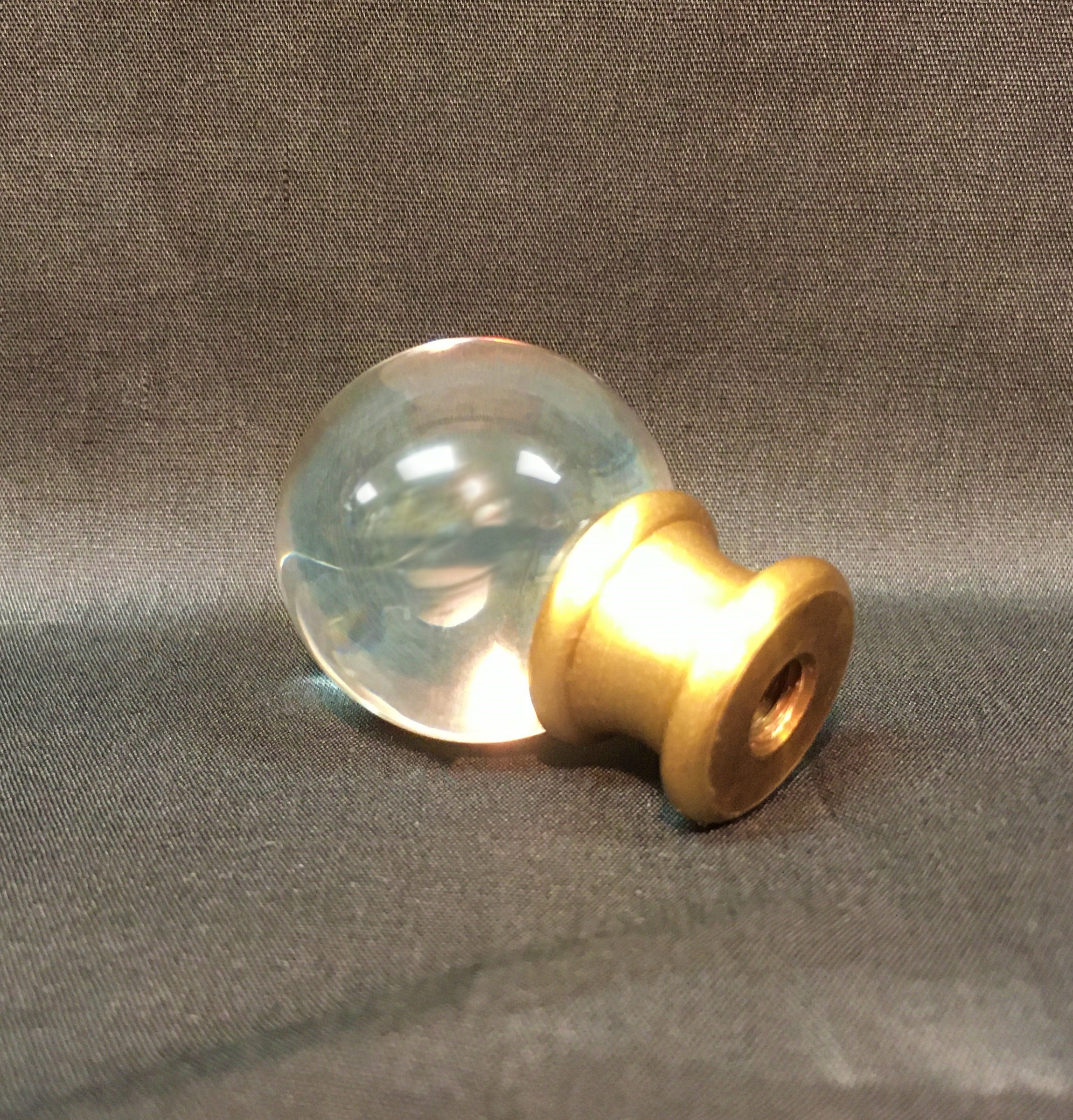 Final Lamp Large Chrome Orb Lamp Finial Optic Crystal Lamp Topper Large Orb ...