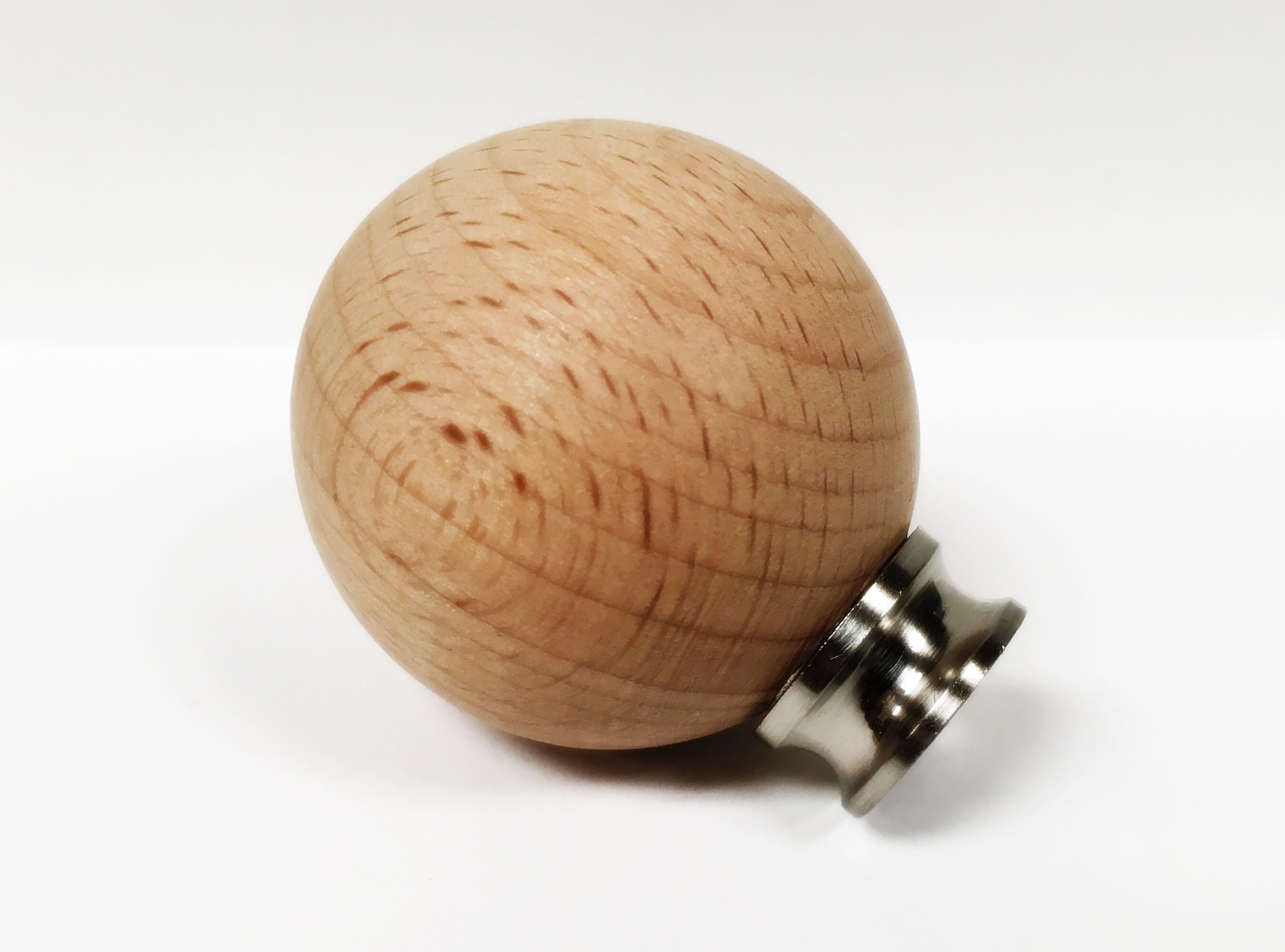 Wood Lamp Finialsolid Beech Wood BALL W/dual Thread Base in 4 Etsy
