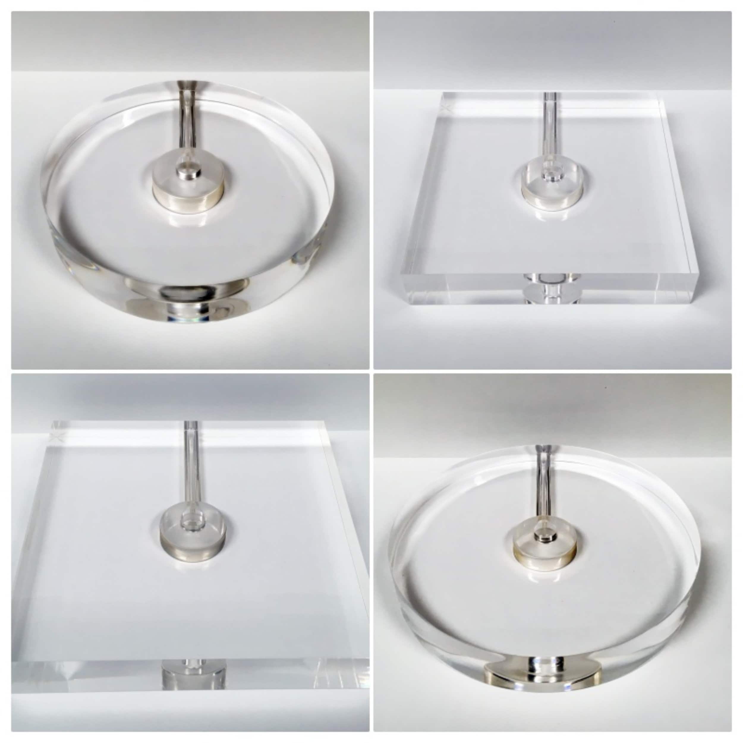 Acrylic lamp base round deals