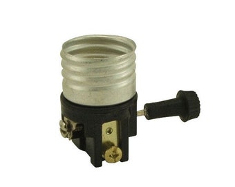 Lamp Parts ON/OFF Turn Knob Replacement MB Socket/Electrolier