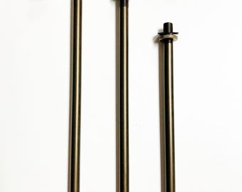 Lamp Parts-Tiffany Shade Riser/Threaded Pipe Kit, Bronze, Available in 3 Sizes