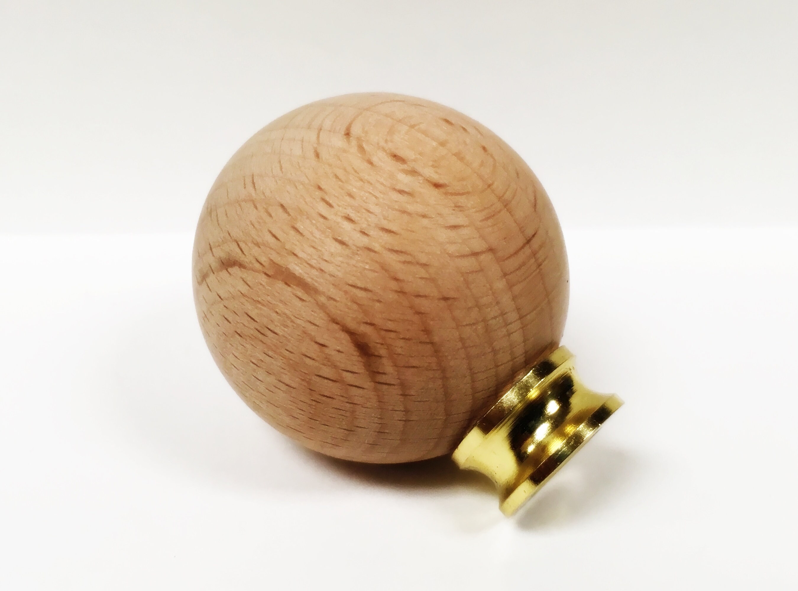 Wood Lamp Finialsolid Beech Wood BALL W/dual Thread Base in 4 Etsy