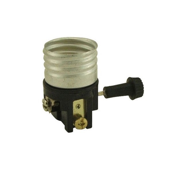 Lamp Parts HIGH-LOW-OFF Turn Knob Dimmer Replacement Medium Base Socket/Electrolier