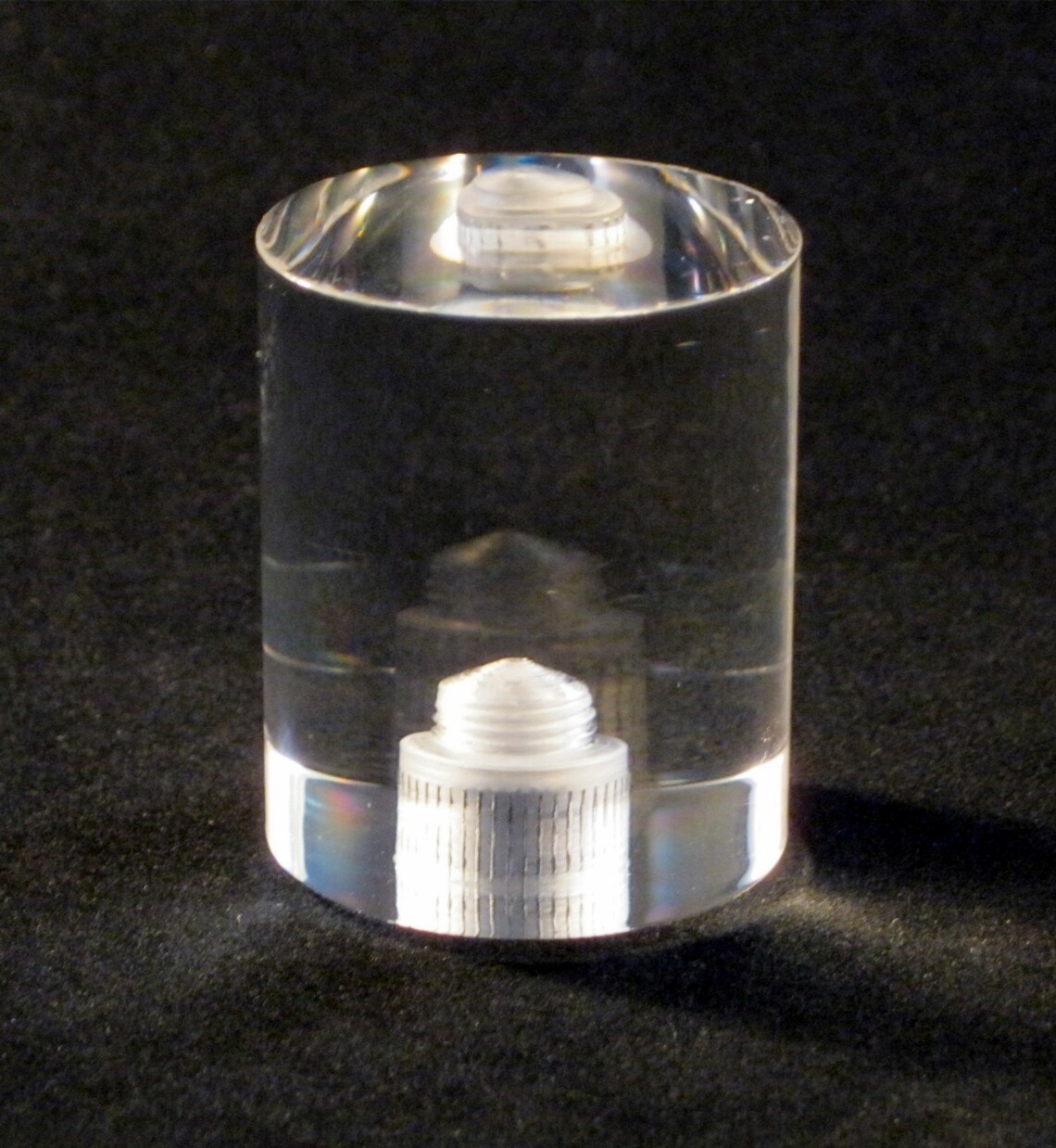 ACRYLIC CYLINDER Lamp Finial 11/2 Etsy