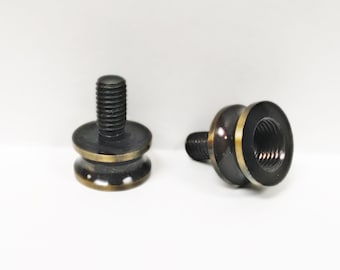Lamp Parts-Lamp Finial ADAPTER**Aged Brass**Solid Brass (1-PC.)