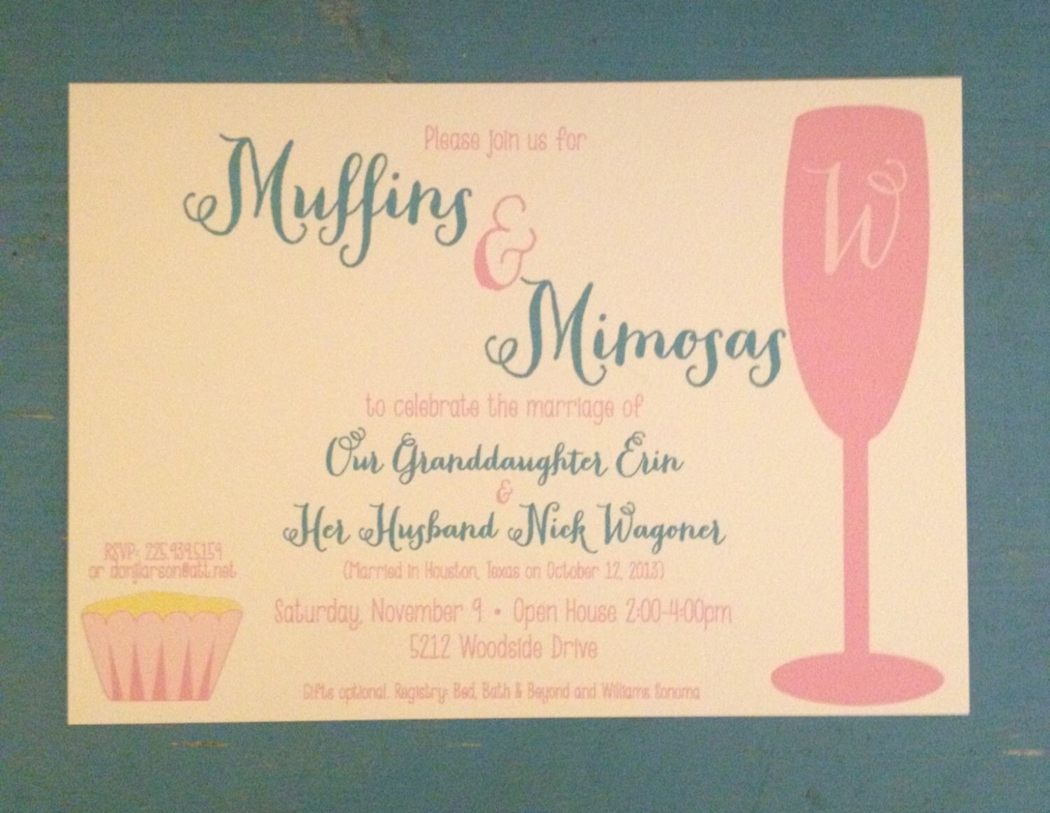 Shower Invitation Muffins and Mimosas Etsy