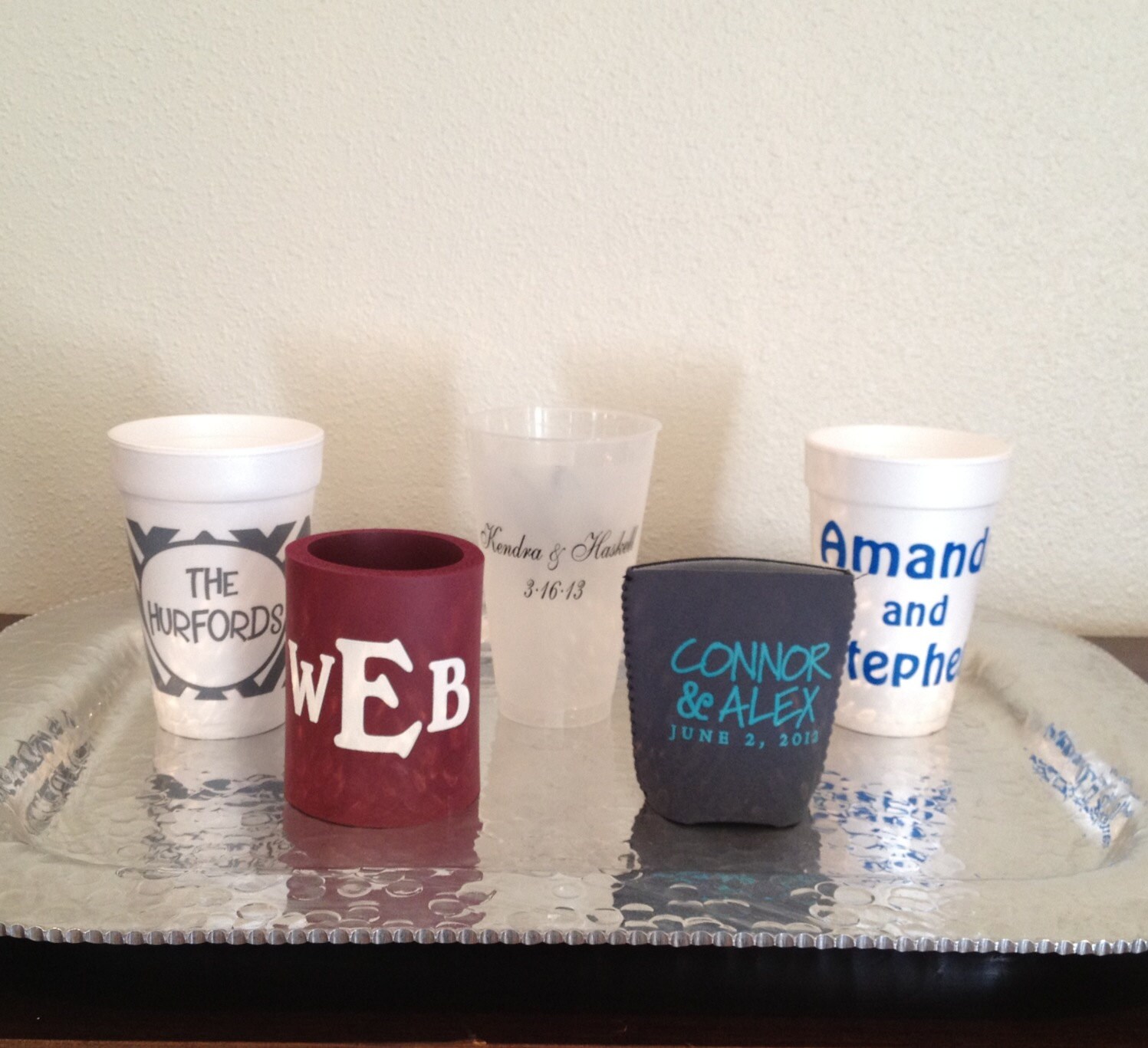 Custom Styrofoam Cups 100 Count Etsy