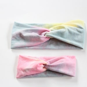 Soft and Stretchy Twisted Headband/ Mommy and Me Tie Dye Headbands/ Tie Die Headband /Knotted Headband/Headband for Women/Mom and Me Gift