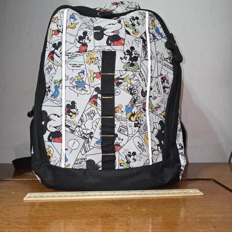 Disney Parks Mickey Mouse & Friends Comic Strip Backpack Laptop Bag Theme Park image 1