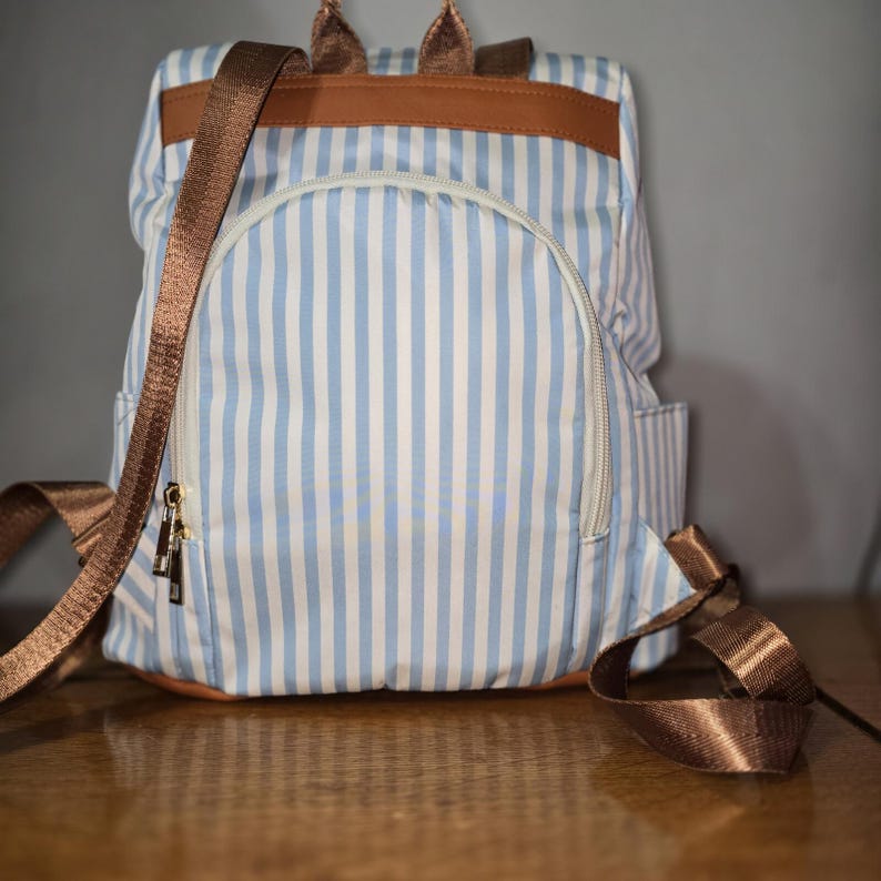 Licensed Disney Minnie Mouse Striped Backpack image 3