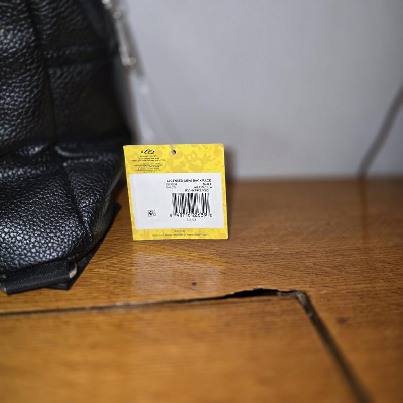 Disney Mickey Mouse Collectible Mini Backpack Purse with Ears & Glove Charm NWT image 6