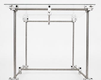 Modular Stainless Steel Side Table ｜Frame System | Adjustable Furniture| Minimalist