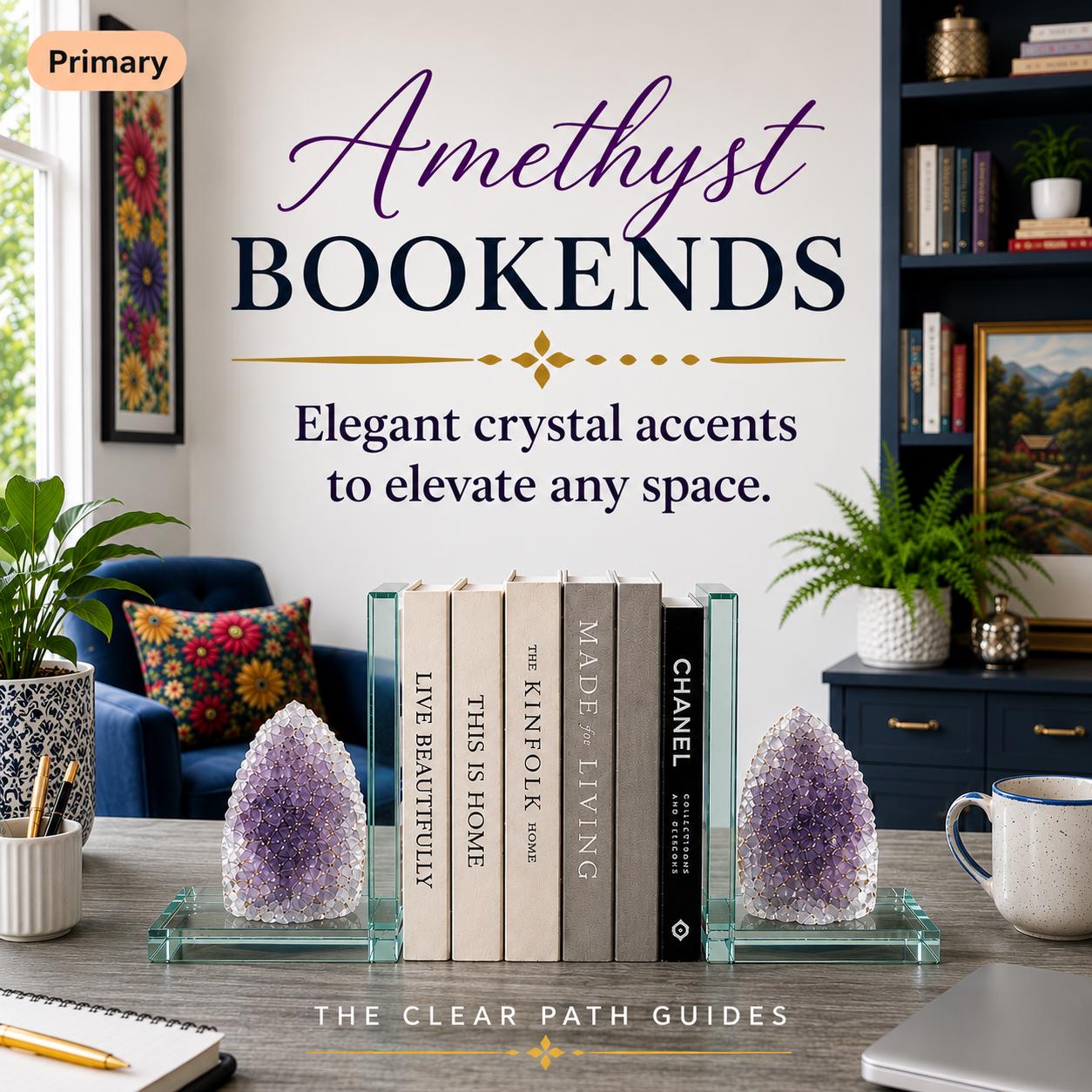 アメジスト　ブックエンド Amethyst Bookends - Etsy