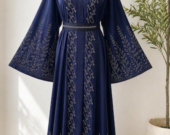 Elegant Layali Occasion Abaya with Embroidered,  Luxury Dubai abaya, Ideal for Weddings and Parties - Kaftan Maxi Long dress