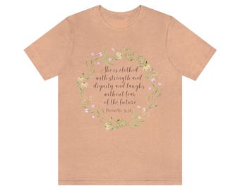Proverbs 31 woman tshirt Christian woman scripture bible faith tshirt