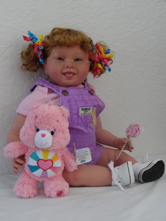 Reborn 22 Toddler Girl Doll Care Bear Etsy