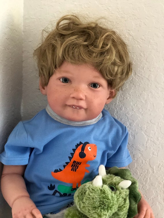 Big Reborn Toddler Boy Doll Tristan Jane Delange Ready To Etsy