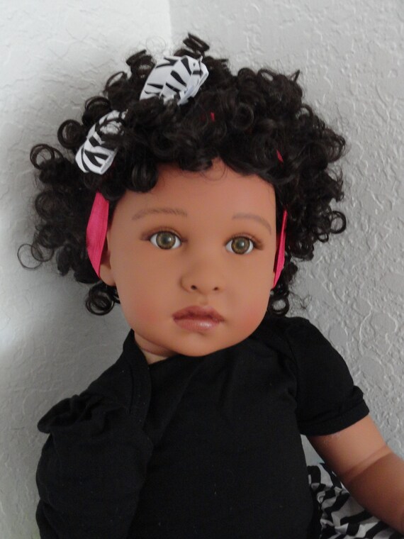 Reborn Biracial Ethnic African American Toddler Girl Doll Etsy