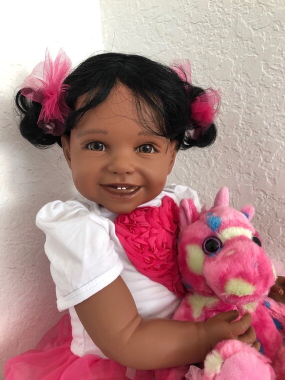 Reborn 22 Biracial Ethnic Aa Hispanic Baby Toddler Girl Etsy