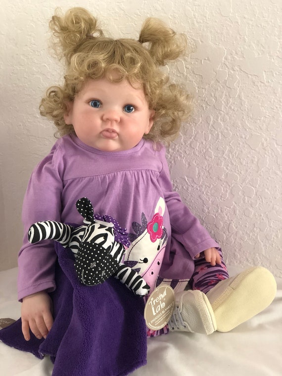 Reborn 27 Toddler Girl Doll Chrissy Cuddles Etsy