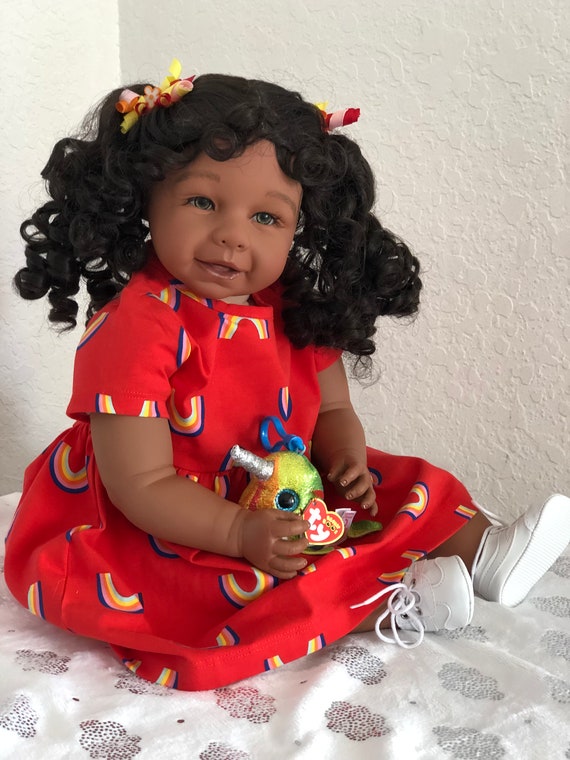 Reborn Ethnic Hispanic Aa African American Biracial Girl Doll Harmony Rainbow Kids