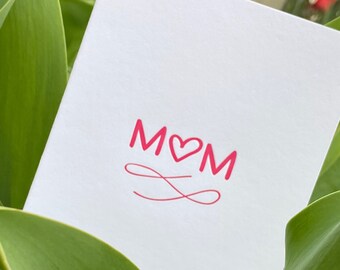 Happy Mother’s Day Card, Gift for Mom, Stepmom, Mother in Law, Letterpress Stationery