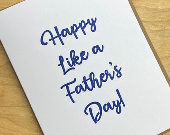 Happy Like a Father's Day Card, Father Figure Card, Stepdad Father's Day Card