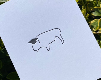 Buffalo Graduation Card, Congrats Grad Card, Class of 2023