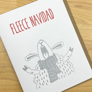 Fleece Navidad Funny Holiday Christmas Card