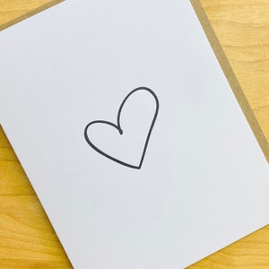 Schwarzes Herz - Valentinstag - Jahrestag - Thinking of You - Sympathy - Loss - Tut mir leid - Gothic- Letterpress Karte