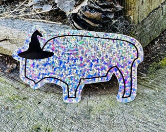 Buffalo Witch Hat Halloween Sticker