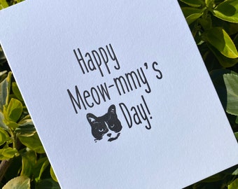 Cat Mom Card, Kitty Mom Card, From Cat Card, Mother’s Day Card, Card, Pun Card