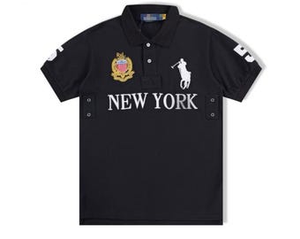 Ralph Lauren Big Pony New York Poloshirt, Baumwolle Streetwear Top