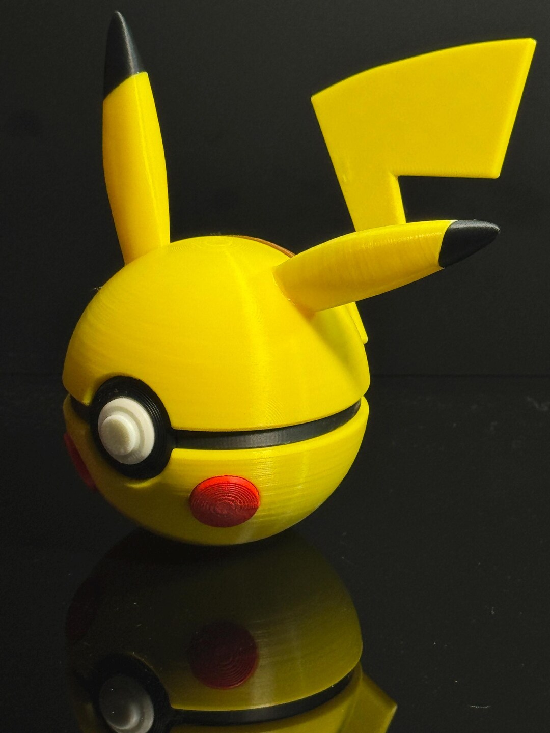 Pikachu Inspired Pokeball - 3D Printed Collectible With Clickable ...