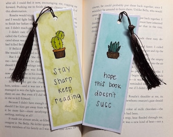Hand-Painted and Laminated Watercolor Bookmark