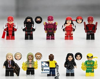 10 st Daredevil Iron Fist Elektra Minifigurer Leksaker Actionfigurer Byggleksaker
