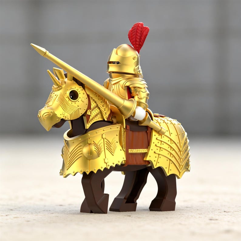 Knight Collectables Handmake Medieval Knight Minifigures Toys Action Figures Building Toys ...
