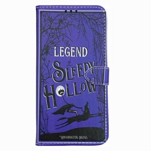 Funda tipo libro con tapa para teléfono - Leyenda de Sleepy Hollow - para iPhone y Samsung