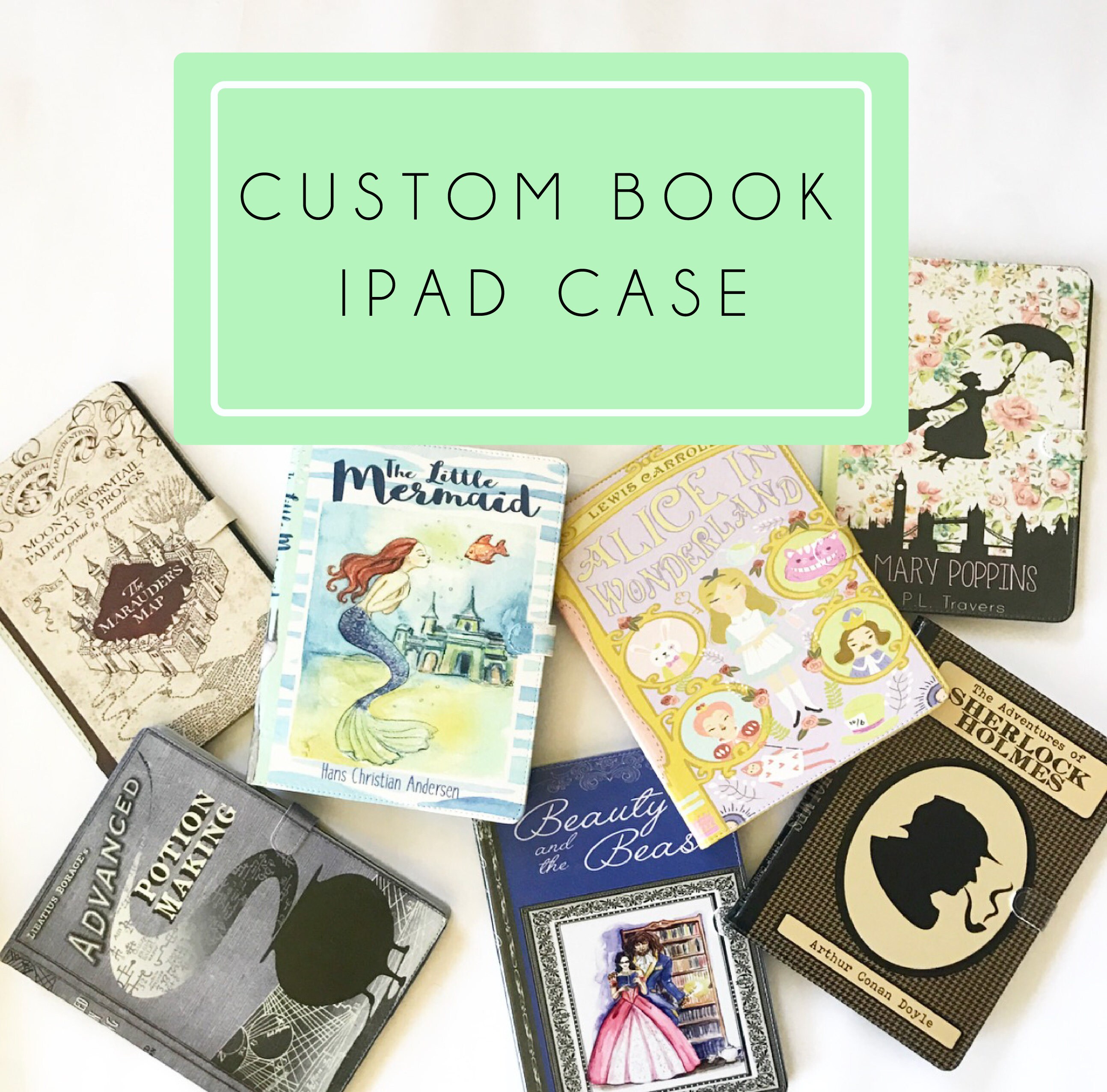Custom Book Ipad Ipad Mini Ipad Air Ipad Pro Case Etsy