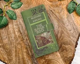 Book Phone Case, The Jungle Book (Green), Literary Gift for iPhone and Samsung