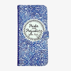 Jane Austen Gift, Pride and Prejudice Phone Case, Jane Austen iPhone Case for  iPhone and Samsung Galaxy and Note -Pride and Prejudice Blue
