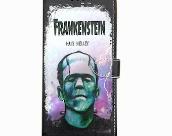 Book phone /iPhone flip Wallet case- Frankenstein for  iPhone and Samsung Galaxy and Note