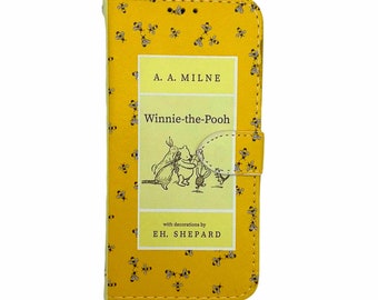Book phone /iPhone flip Wallet case- Winnie the Pooh -  iPhone and Samsung Galaxy and Note