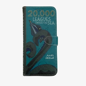 20,000 Leagues Under the Sea Book phone /iPhone flip Wallet case- for iPhone and Samsung Galaxy and Note