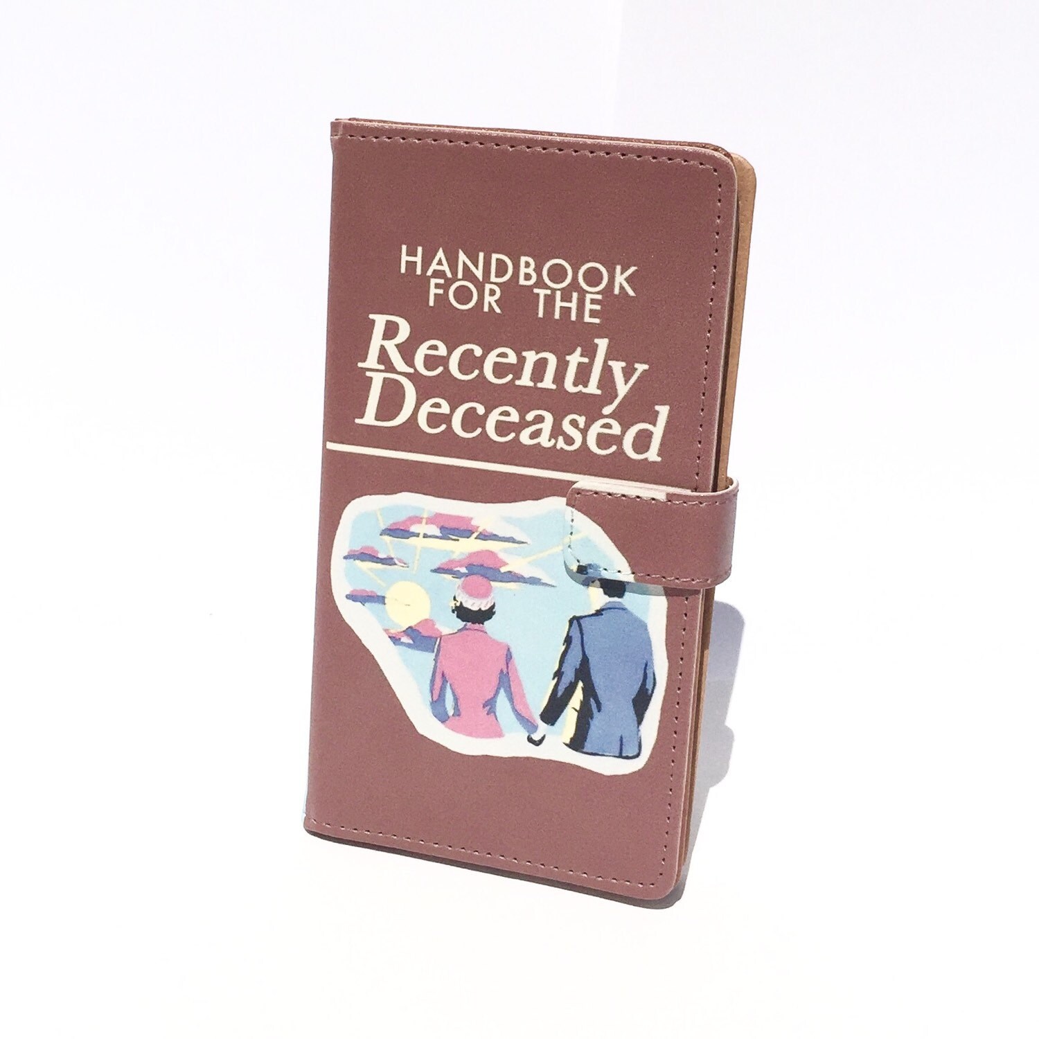 iPhone flip Wallet case Handbook Recently Deceased for