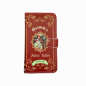 Book phone /iPhone flip Wallet case- Grimms Fairy Tales for   iPhone and Samsung Galaxy and Note