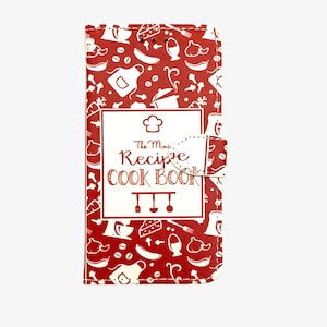 Étui portefeuille à rabat pour Book - livre de cuisine vintage - pour iPhone et Samsung