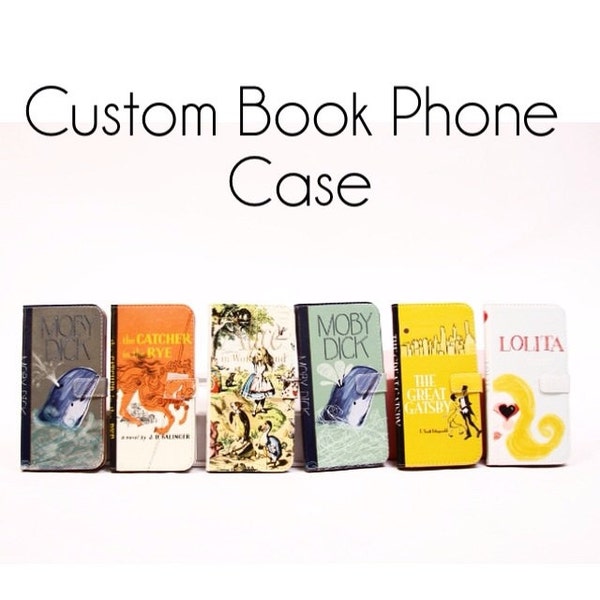 Book phone /iPhone flip Wallet case-Custom for iPhone and Samsung Galaxy and Note
