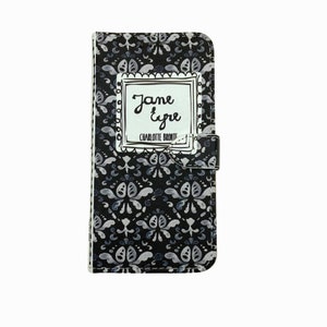 Book phone /iPhone flip Wallet case- Jane Eyre for  iPhone and Samsung Galaxy and Note- Jane Eyre Black and White